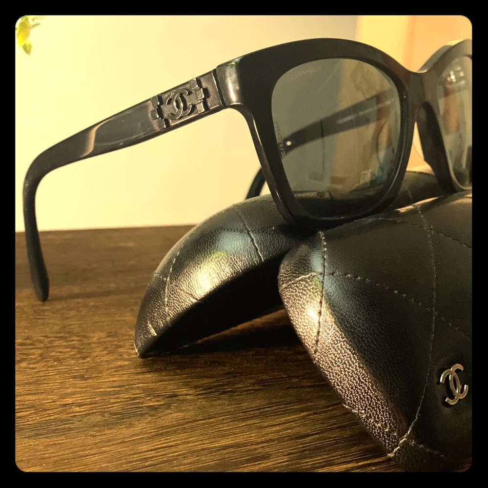 Chanel Sunglasses (authentic) with black CC logo